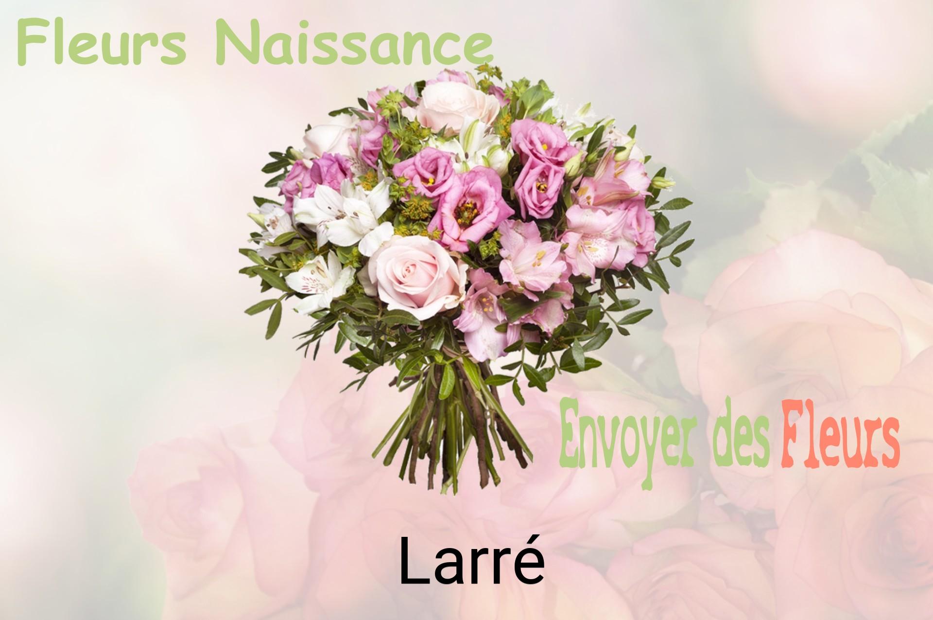 Bouquet de fleurs de naissance livré à Larré